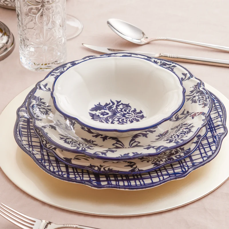 KARACA MAREN NEW Service de table 24 pièces 6 personnes en porcelaine