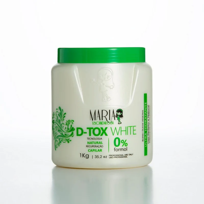 Maria Escandalosa, D-tox White 0% Formol, Masque capillaire pour cheveux, 1 kg