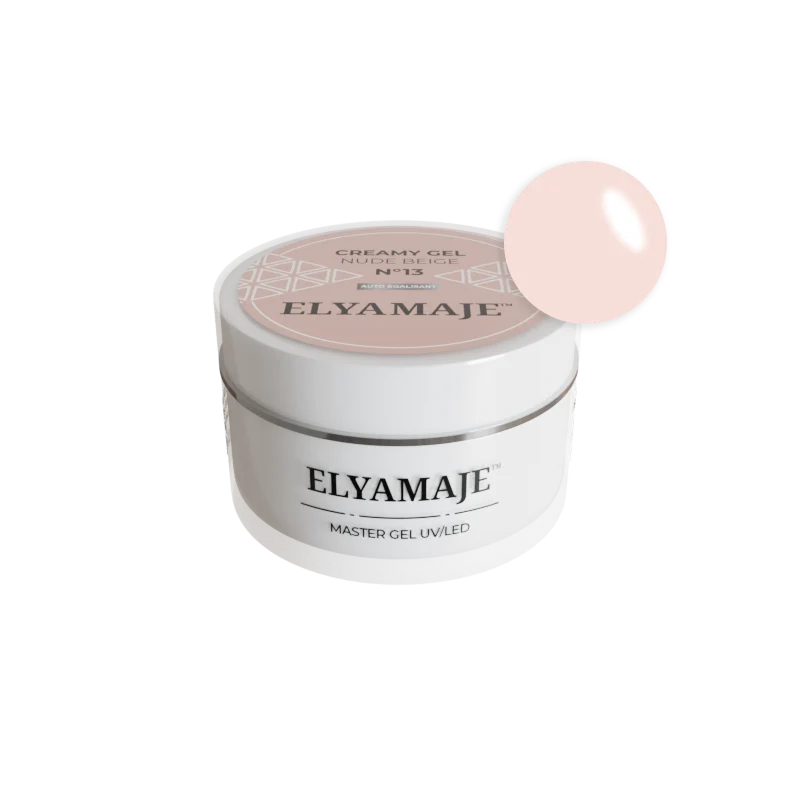 Nude Beige n°13 – Gel de construction – Creamy Gel UV LED – ElyaMaje 50ML