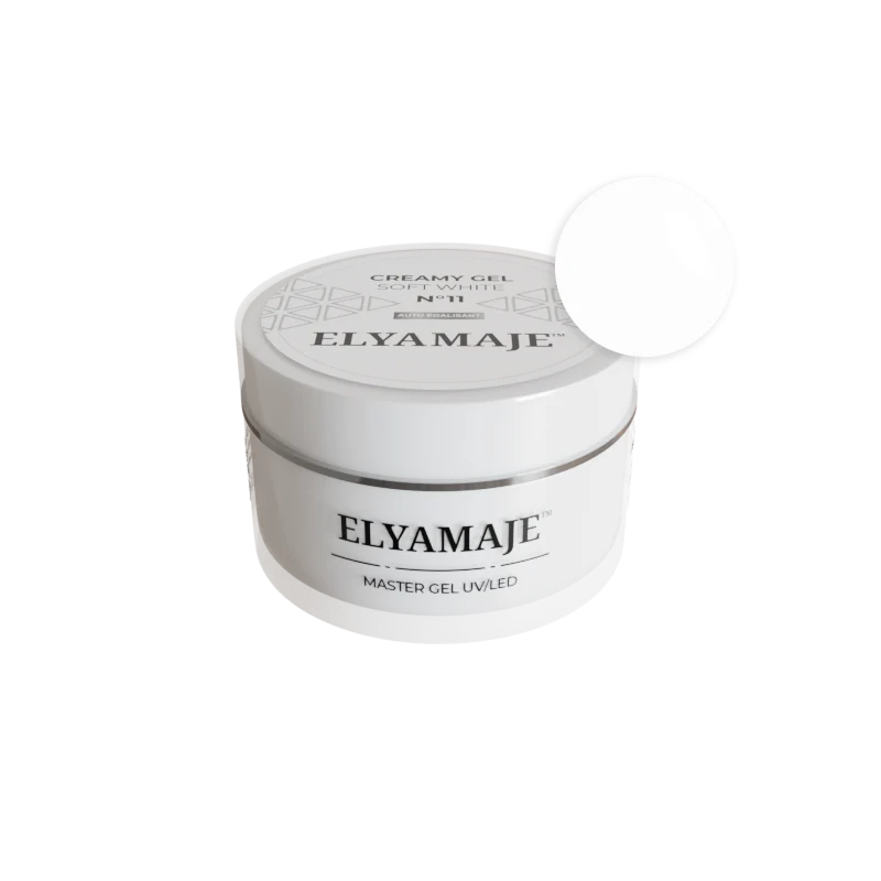 Soft White n° 11 – Gel de construction – Creamy Gel UV LED – ElyaMaje 50ML