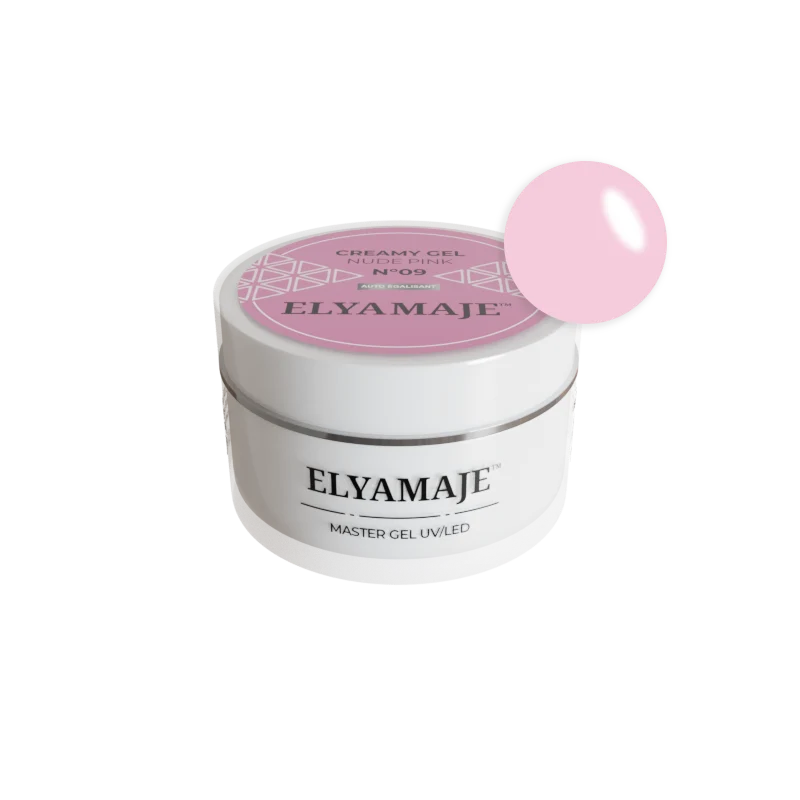 Nude Pink n° 9 – Gel de construction – Creamy Gel UV LED – ElyaMaje 50ML