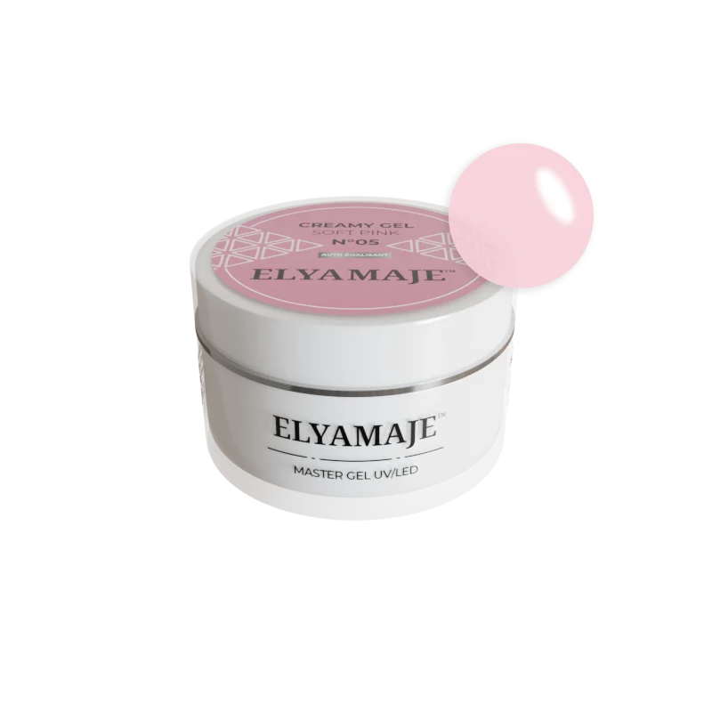 Soft Pink n° 5 – Gel de construction – Creamy Gel UV LED – ElyaMaje 50ML