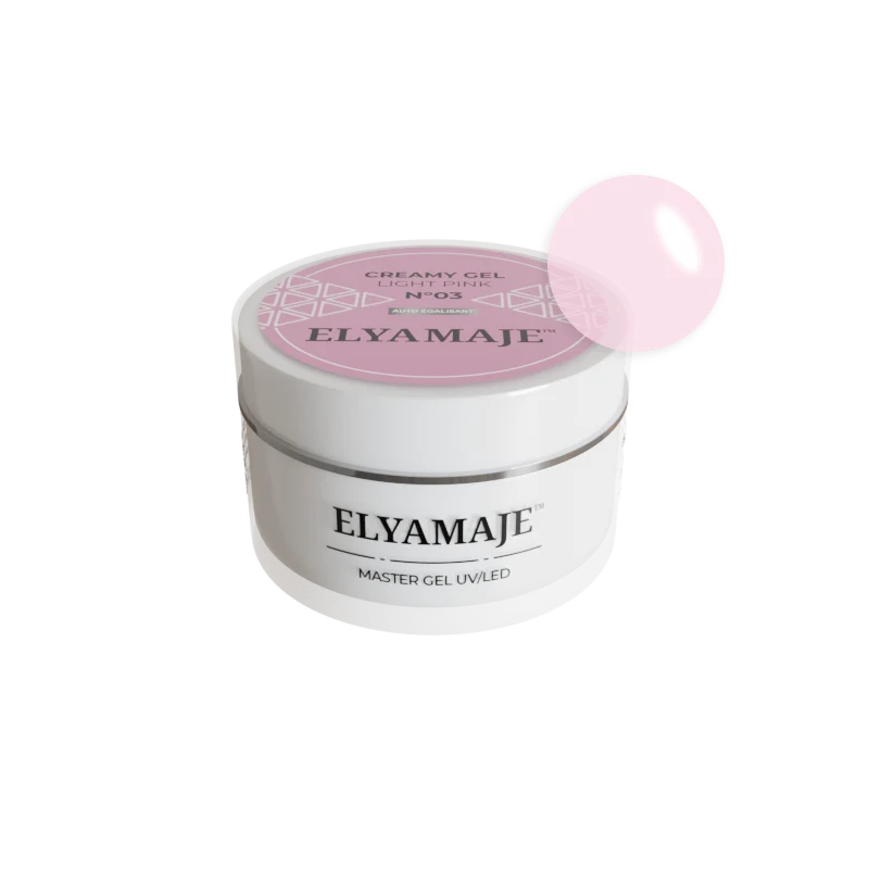Light Pink n° 3 – Gel de construction – Creamy Gel UV LED – ElyaMaje 50ML