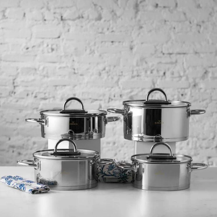 KARACA POWER STEEL KANSAI Batterie de cuisine 8 pièces