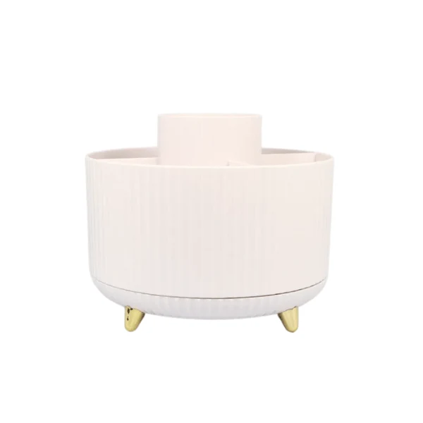 Organisateur pour ongles ou maquillage rotatif blanc