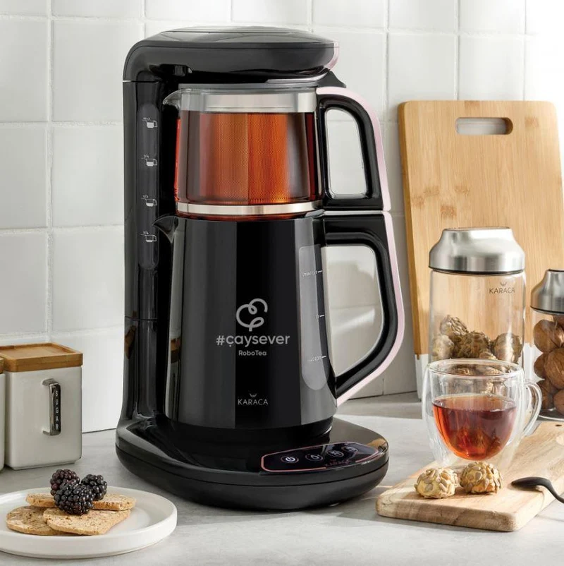 KARACA CAYSEVER ROBOTEA Théière électrique rosegold 100% automatique