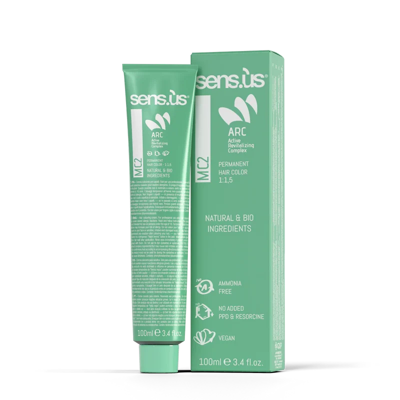 Sensus MC2 – Coloration Permanente professionnelle sans ammoniaque 100 ml