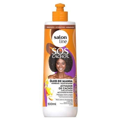 Activateur de boucles huile de mangue – anti-frisottis cheveux crépus & frisés