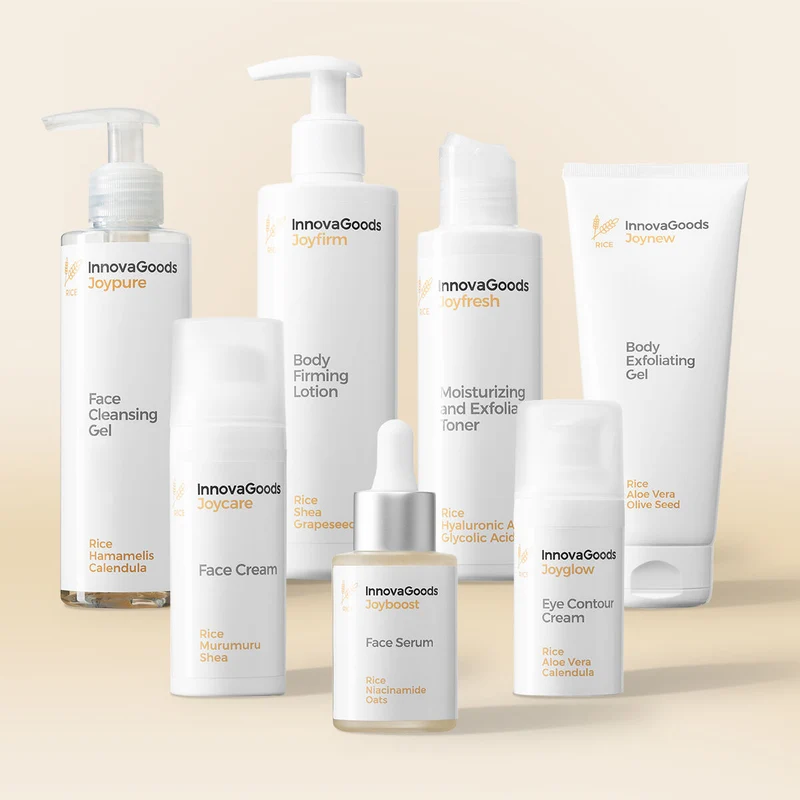 Pack de Rutina Facial y Corporal Rice InnovaGoods