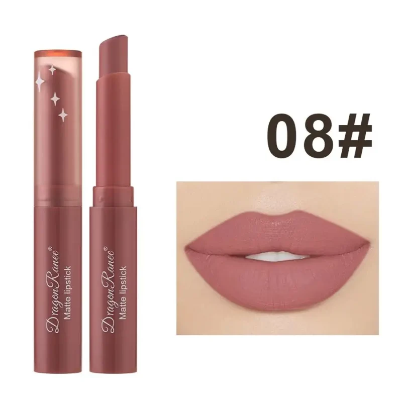 Batom Matte Matte de Longa Duração Hidratante para Maquiagem Europeia e Americana Batom Velvet Matte à Prova d'Água Batom Matte de Longa Duração
