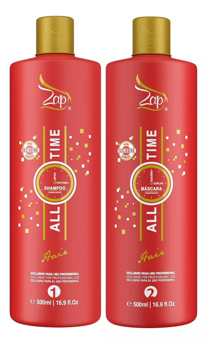 Zap Cosmetics All Time Organic Mask 2x500ml / 2x16.9 fl oz KIT