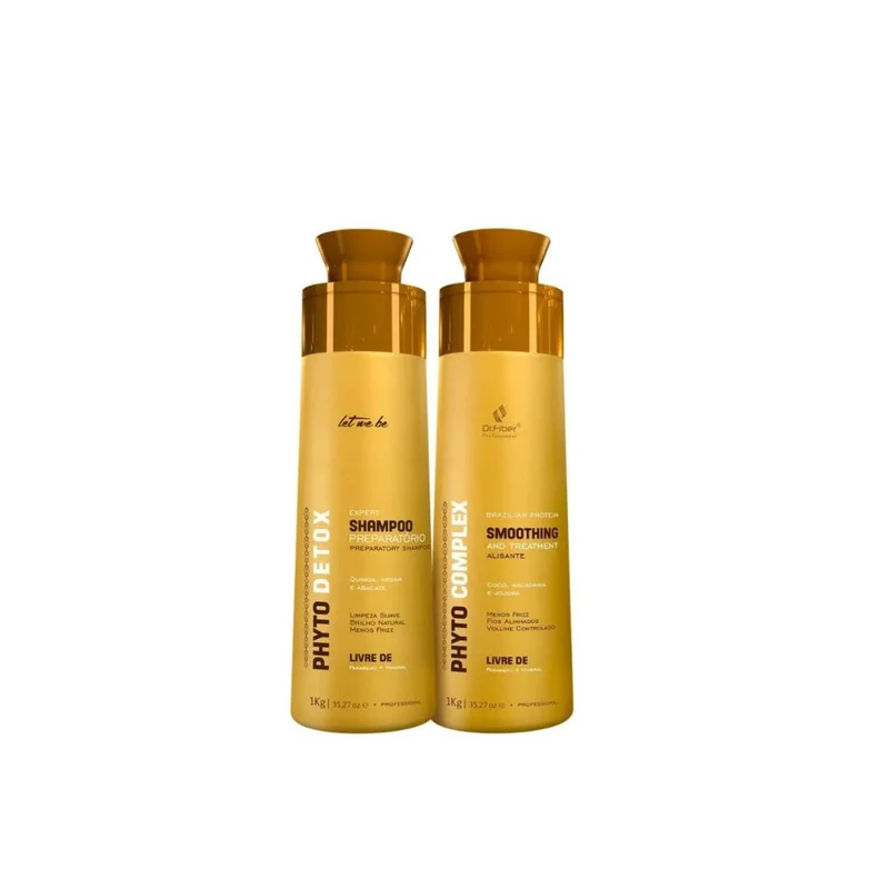 ProSalon Let Me Be Phyto Complex + Detox Shampoo Hair Treatment Kit - 2x1L (33.8 fl oz)