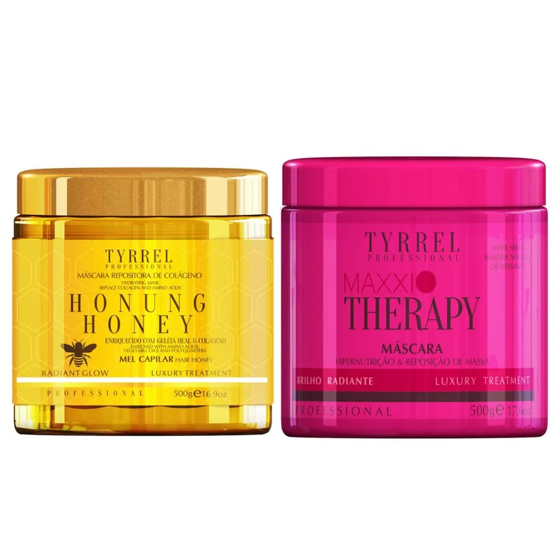 Tyrrel Maxxi Therapy + Honey Hair Masks Treatment Kit - 2x 500ml (16.9oz)