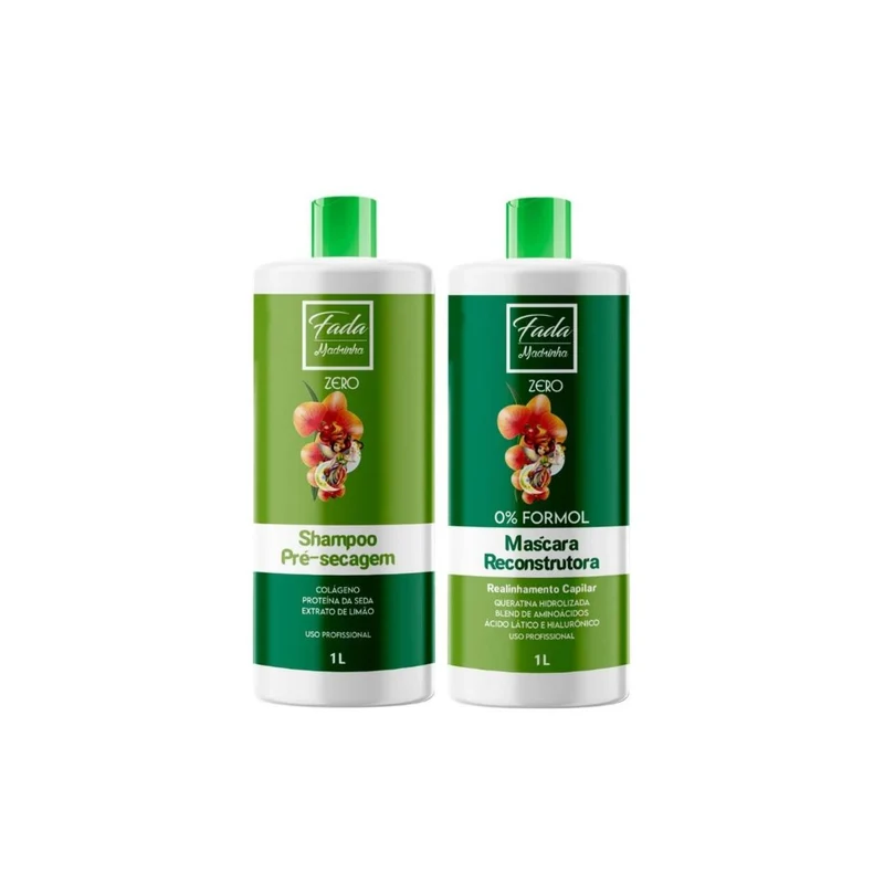 Paiolla Fada Madrinha Zero Organic Hair Straightening Kit 2x1L