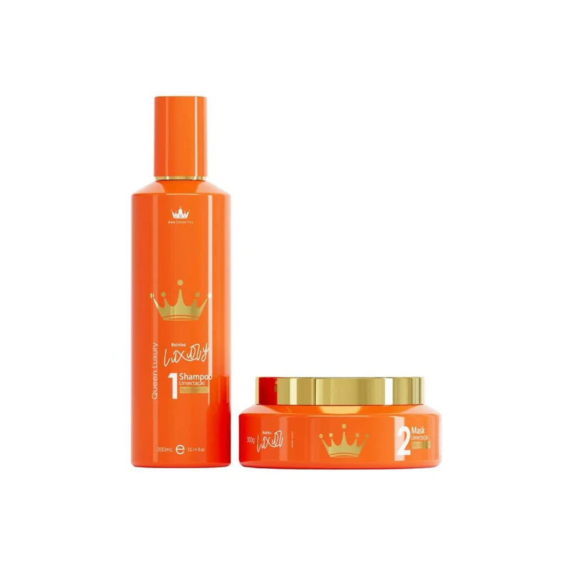 Rainha Luxury Home Care Daily Hair Treatment Kit 2x300ml - Ana Paula Carvalho : 10.14 fl oz