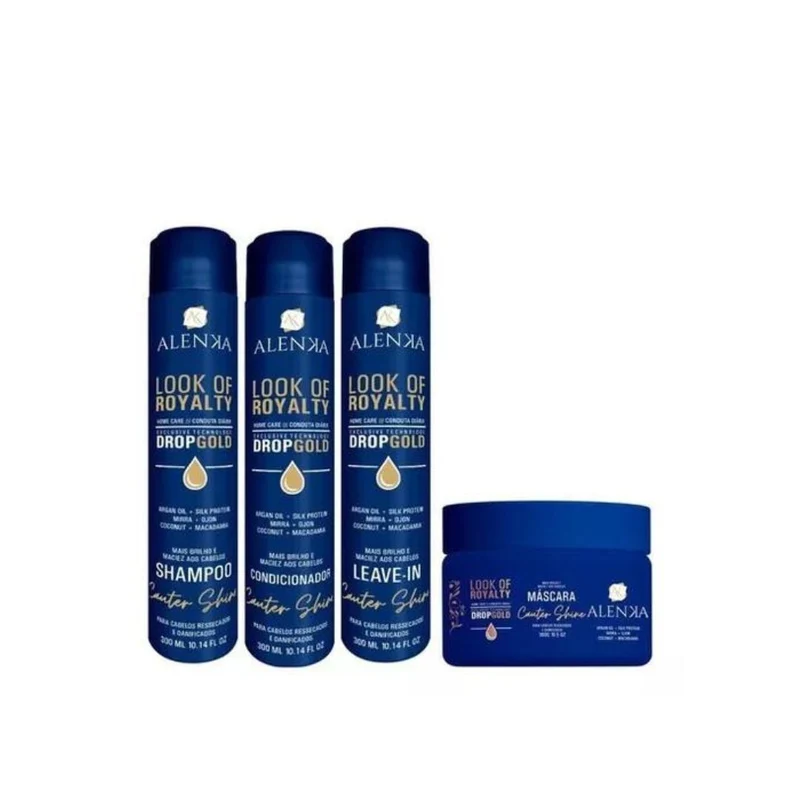 Royalty Home Care Alenka Loof Cauter Shine Anti Frizz Hair Treatment Kit