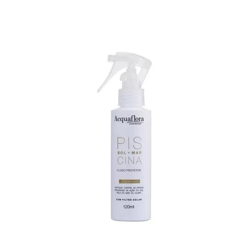Acquaflora Piscina Protector Fluid Pool Sea Sun Coconut Hair Treatment 4.06oz