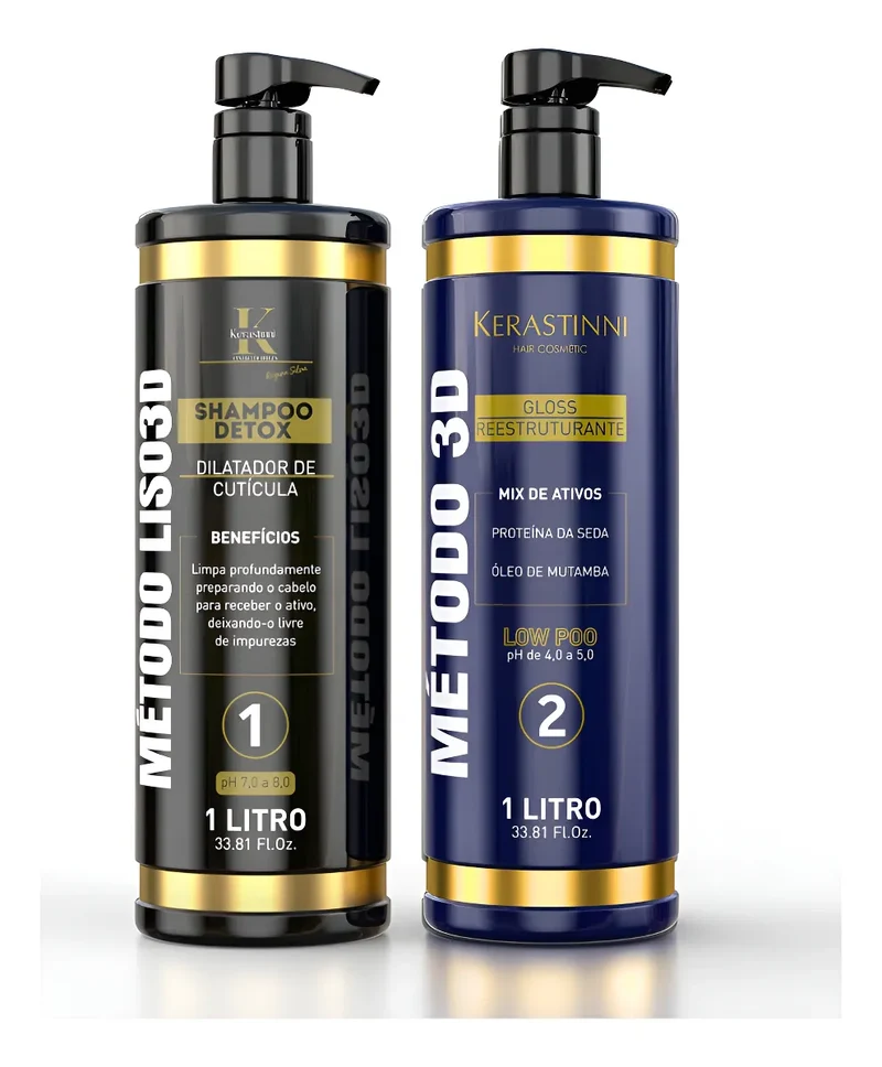 Metodo Liso 3D Kit 2 Itens - Kerastinni