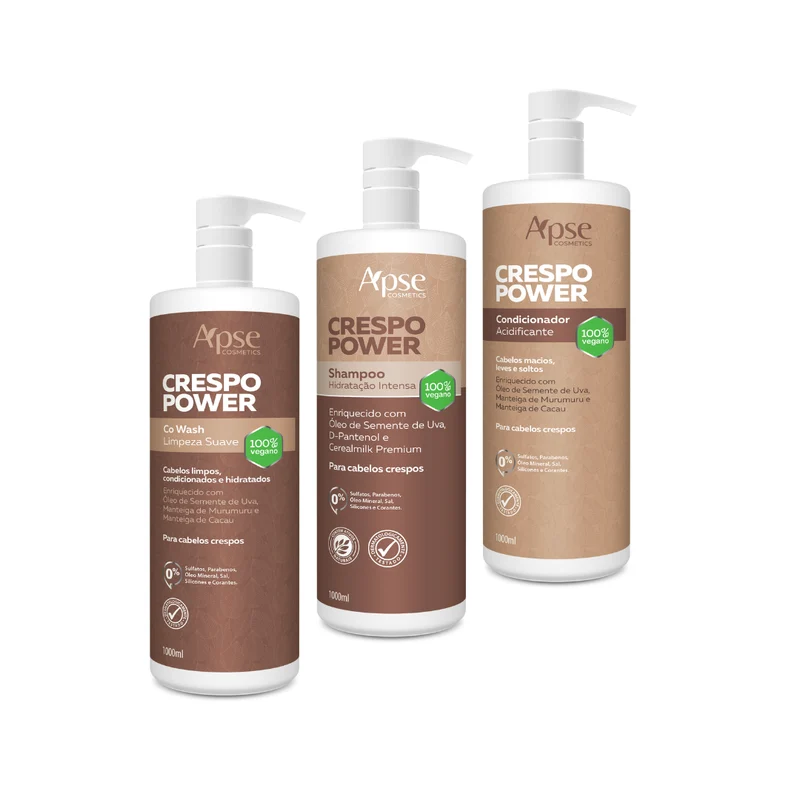 Apse Cosmetics - Kitão Curly Power - Shampoo, Co Wash, and Conditioner (3 ITEMS)