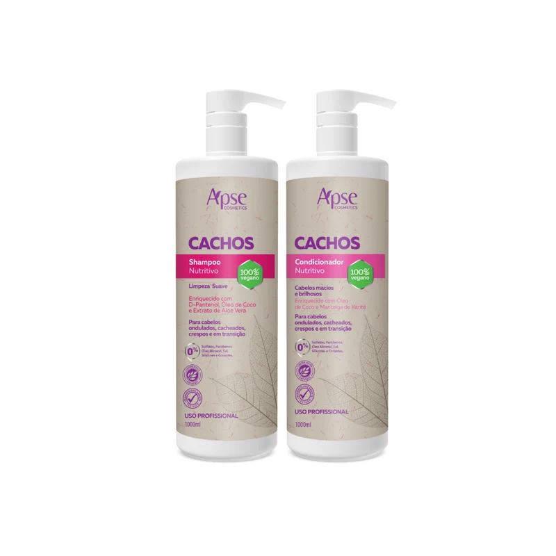 Apse Cosmetics - Kitão Curls 33.8 fl oz - Shampoo and Conditioner (2 ITEMS)