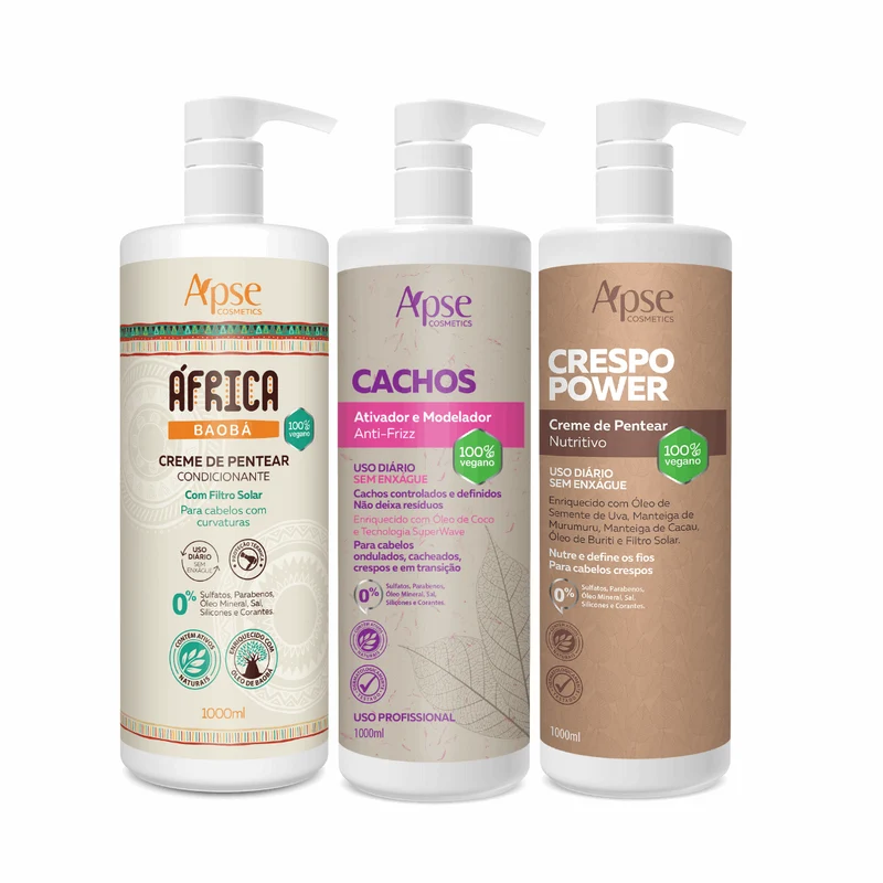 Apse Cosmetics - Activator and Cream Kit 33.8 fl oz (3 items)