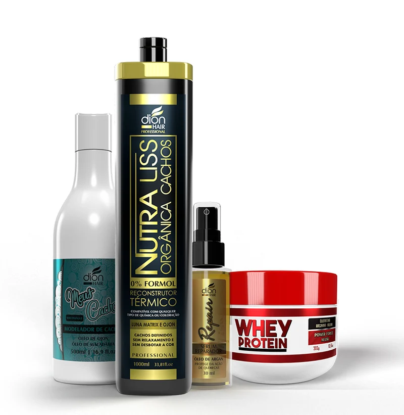 Dion Hair - Organic Curls Nutraliss Kit + My Curls Activator 16.9 fl oz + Whey Mask 10.6 oz + Serum