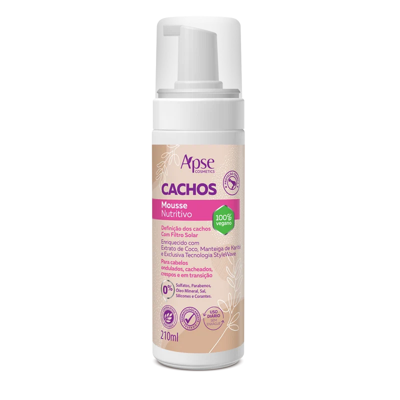 Apse Cosmetics - Nourishing Curl Mousse 7.1 fl oz - Low Poo - Conditioning Action