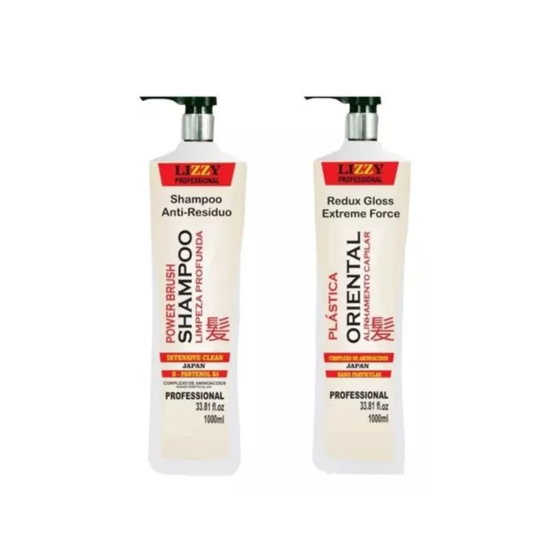 Lizzy Oriental Hair Plastic Japonese Progressive Brush Semi Definitive Kit 2x1L