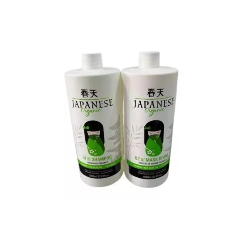 Japanese Organic Semi-Definitive Sealant Progressive Brush Hair Kit - 2x1L