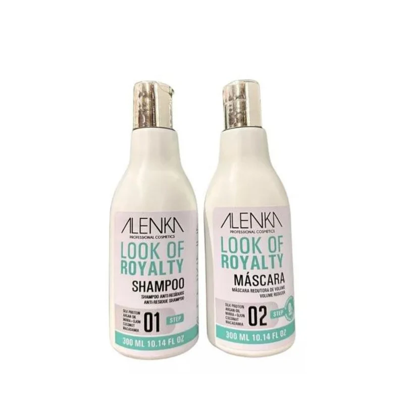 Royalty Organic Alenka Loof Progressive Brush Hair Straightening Kit 2x 10.1 fl oz (300ml)