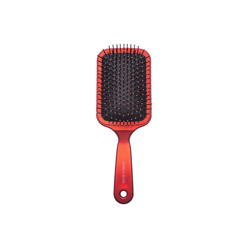 Marco Boni Brazilian Red Hair Combing Soft Touch Brush Racket Deluxe 8074