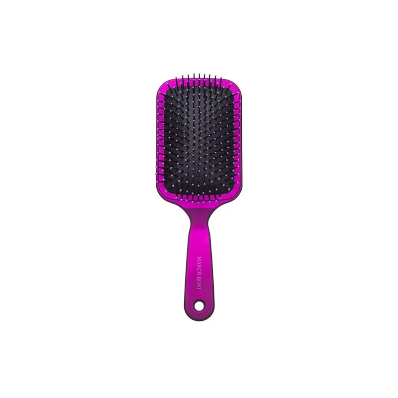 Marco Boni Brazilian Purple Hair Comb Soft Touch Brush Racket Deluxe 8074