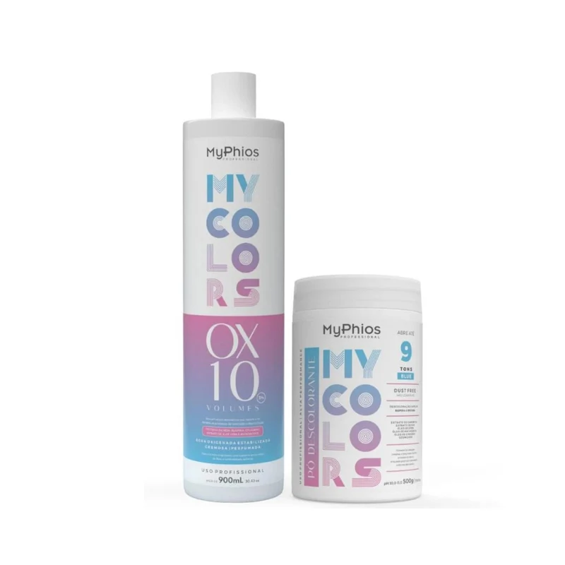 My Phios Discoloration Peroxide OX 10 Volumes + Bleaching Powder Kit - My Colors