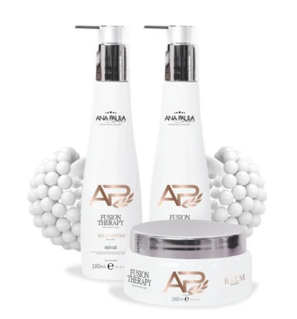 Fusion Therapy Home Care Maintenance Treatment Kit 3 Itens - Ana Paula Carvalho