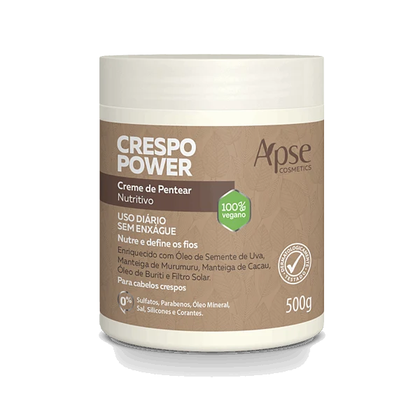 Apse Cosmetics - Nourishing Curly Hair Cream 17.6 oz - No Poo / Low Poo - Conditioning Action