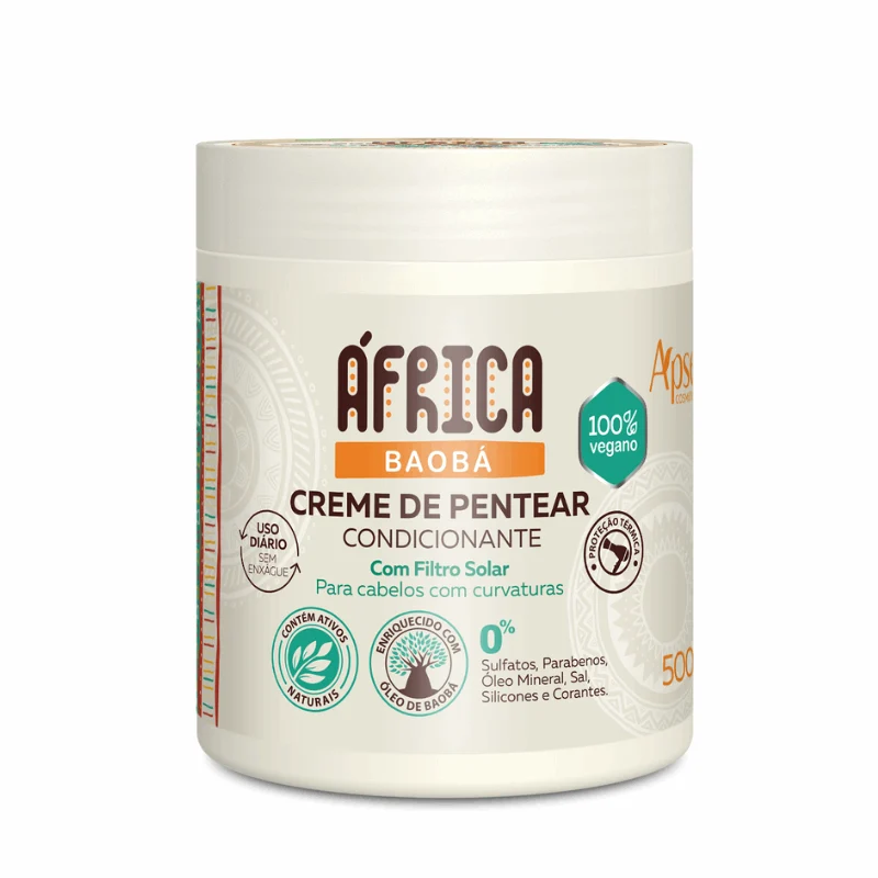 Apse Cosmetics - Africa Baobab Leave-in Cream 17.6 oz - No Poo / Low Poo - Conditioning Action