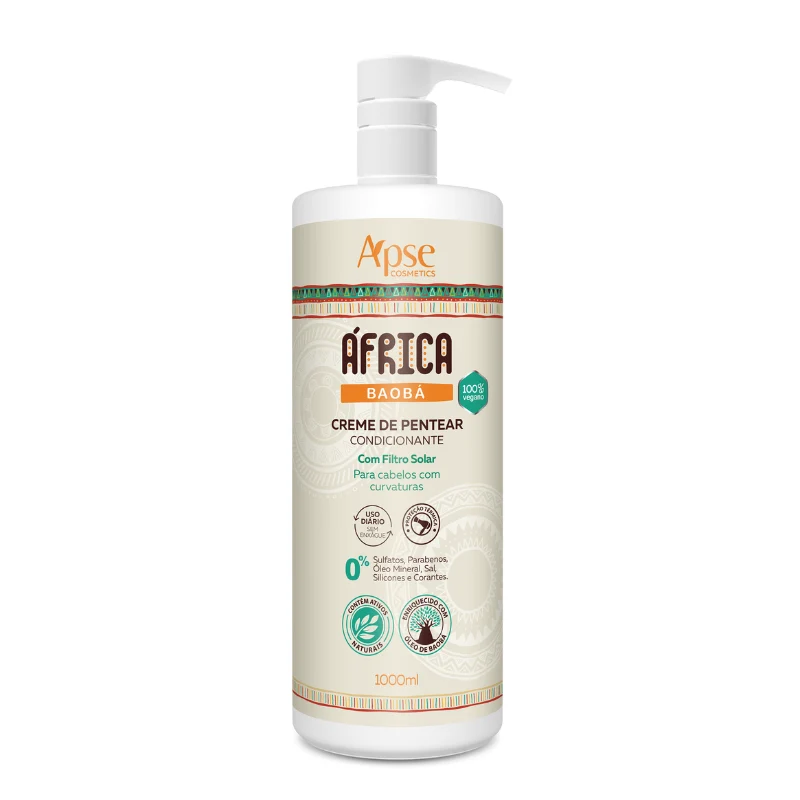 Apse Cosmetics - Africa Baobab Leave-In Cream 33.8 fl oz - Conditioning Action