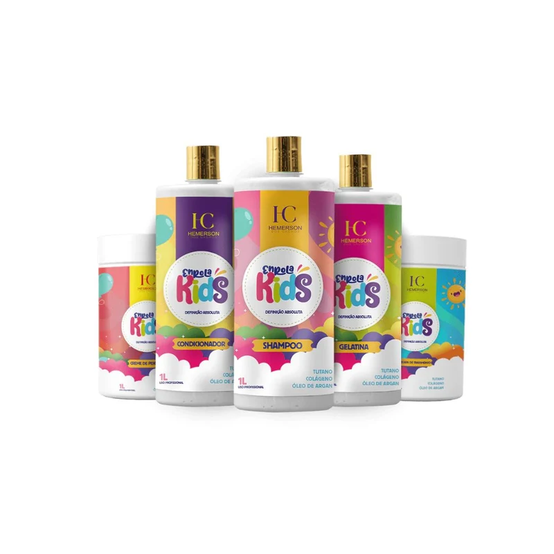 Hemerson dos Cachos Enrola Kids Curly Wavy Professional Treatment 5x1l (5x 35 fl oz)
