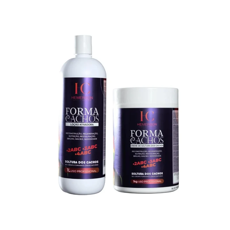 Hemerson dos Cachos Forma Cachos Soltura Activator and Loosening Cream Kit
