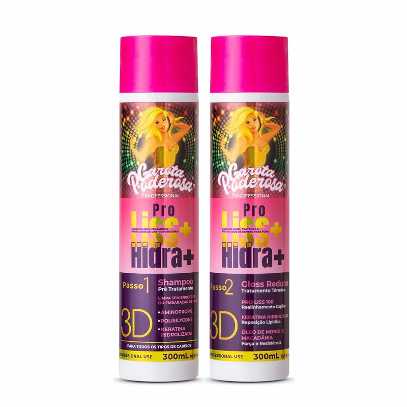 Garota Poderosa ProLiss Hidra+ Keratin Realignment Treatment Kit 2x300ml