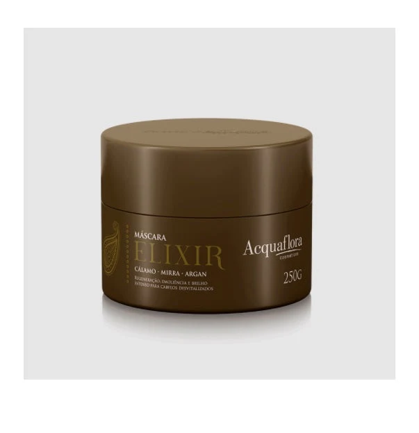 Elixir Calamus Myrrh Argan Regeneration Emollience Shine Mask 250g - Acquaflora