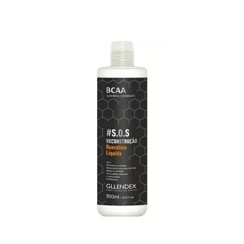 Gllendex BCAA SOS Reconstruction Liquid Keratin Hair Treatment 500ml / 16.9 fl oz