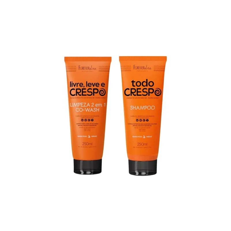 Forever Liss Livre, Leve e Crespo Curly Hair Kit