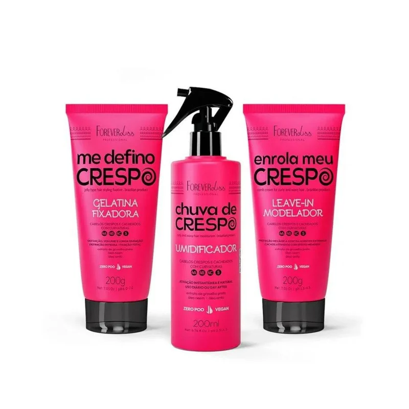 Forever Liss Define Meu Crespo Curly Hair Treatment Kit