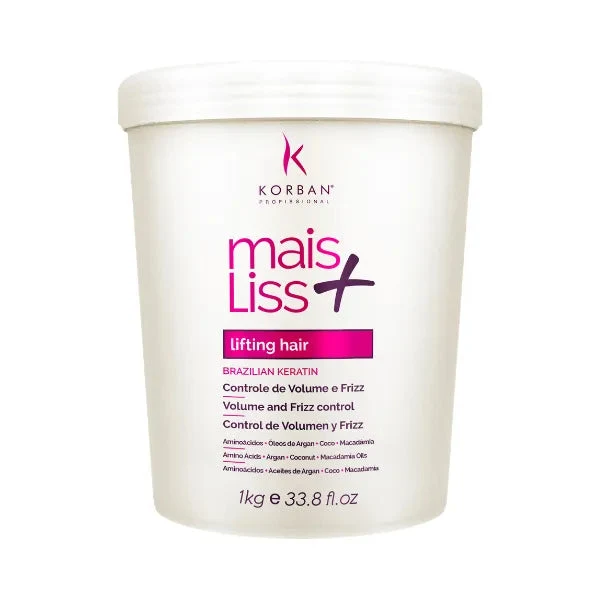 Korban Mais Liss Brazilian Keratin Ligting Reducer 1Kg / 33.8 fl oz
