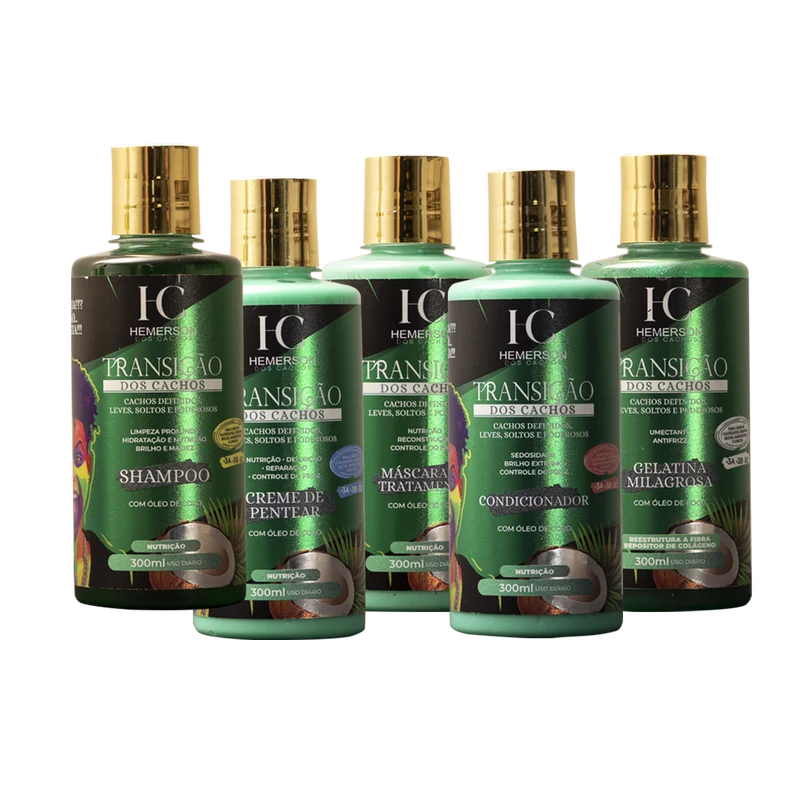 Mestre dos Cachos Transição Kit 5x 300ml / 5x 10.14 fl oz
