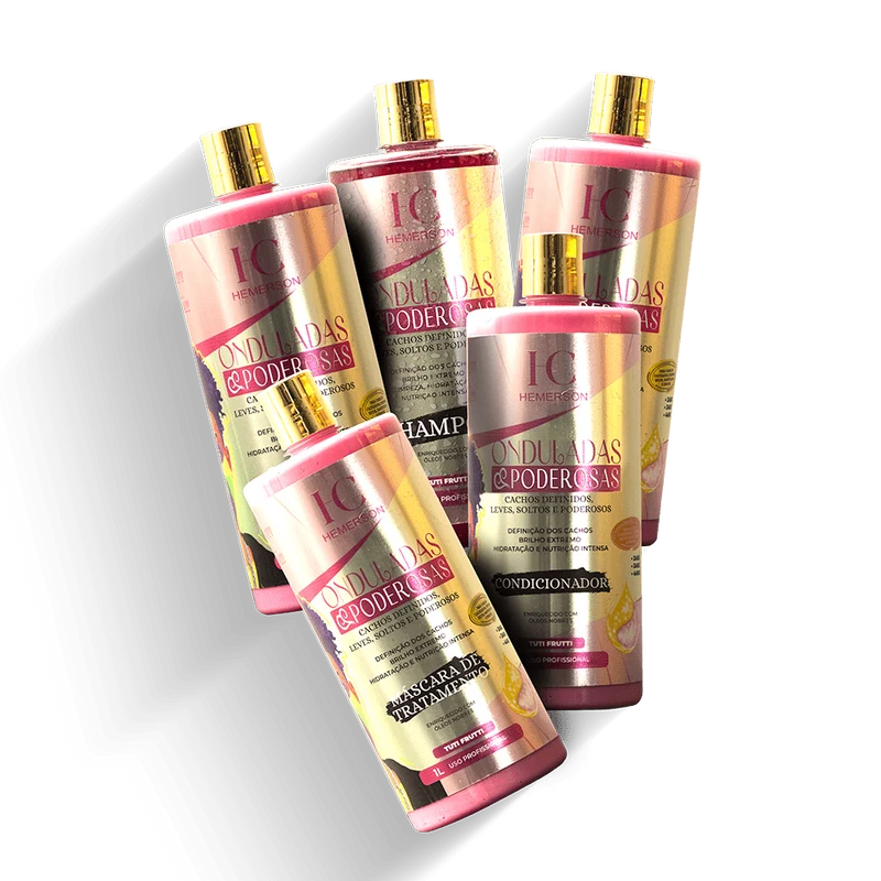 Mestre dos Cachos Onduladas Poderosas Kit 5x 1L / 5x 33.81 fl oz
