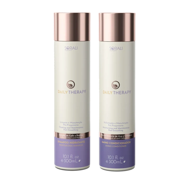 Daily Therapy Home Care Maintenance Shampoo Conditioner Kit 2x300ml - Sorali