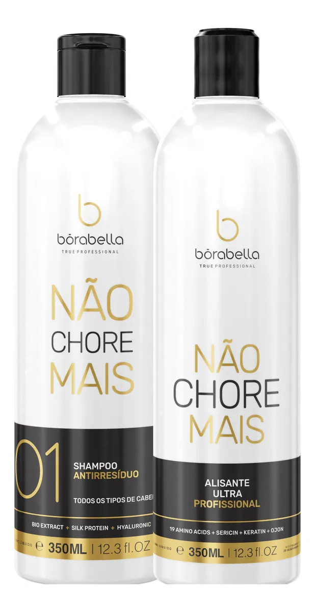 Não Chore Mais Don't Cry Anymore Progressive Brush Kit 2x350ml - Borabella