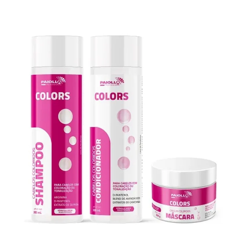 Paiolla Colored Hair Treatment Kit 3x 300ml / 3x 10.14 fl oz